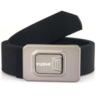 皮带 带休闲百搭男士 新款 快拆战术自动插扣腰带编织松紧弹力尼龙裤