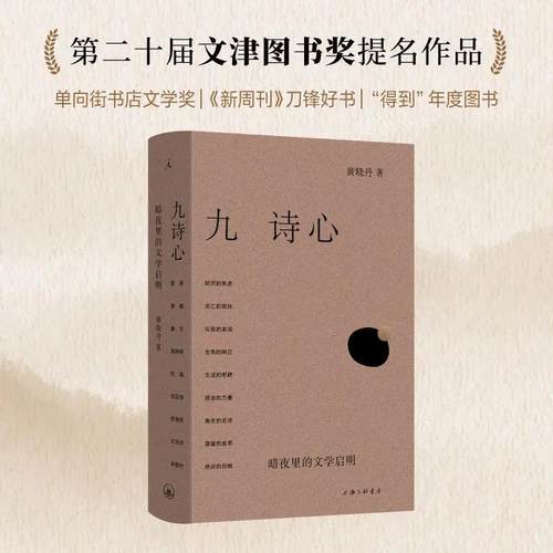 理想国九诗心:暗夜里的文学启明 黄晓丹 著(叶嘉莹钱理群推荐)