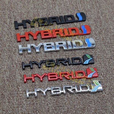 丰田车标贴金属HYBRID标混动标