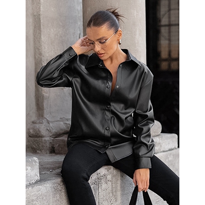 秋冬复古黑色PU皮衣女2025新款欧美高级感皮革外套上衣中长款女装