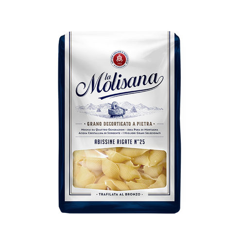 Molisana茉莉莎娜贝壳形意大利面ABISSINE RIGATE NO25 500g