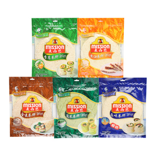 麦西恩面饼全麦原味菠菜黄油香葱卷饼皮手抓饼Mission Wraps