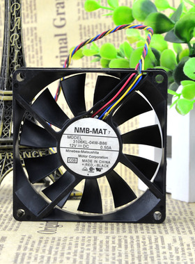 3106KL-04W-B86原装NMB 8CM 8015 12V 0.50A 4线电脑机箱散热风扇