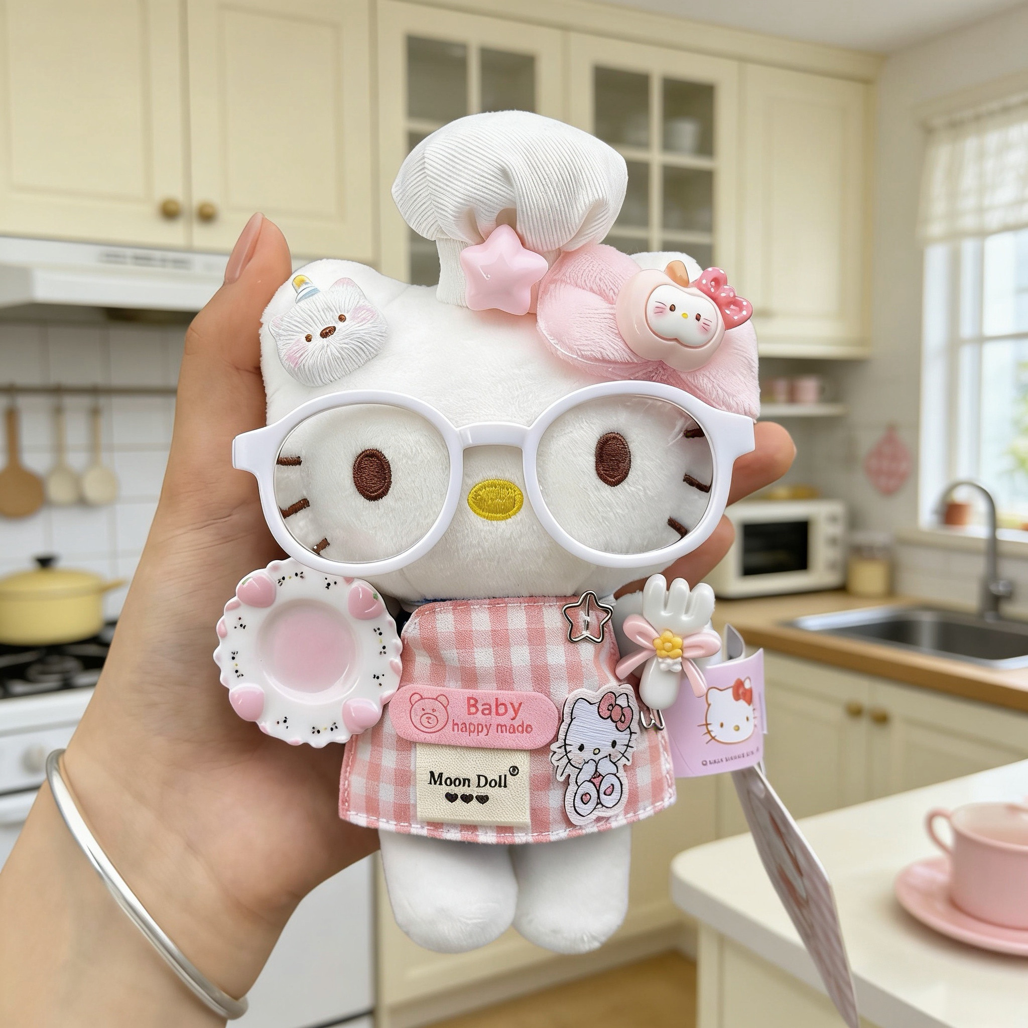 [正版hellokitty]尚绒坊包包挂件玩偶送女生包挂饰可爱哈喽kt礼物图片