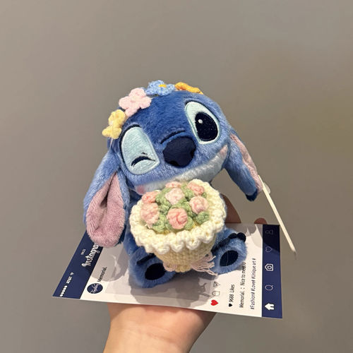 【正版】星际宝贝可爱史迪仔包挂件毛绒玩偶钥匙扣情侣生日礼物女