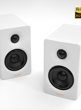 EDIFIER/漫步者蓝牙音响白色黑色台式电脑有线家用小音箱高端N300