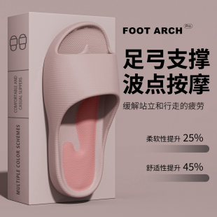 男士 家居室内足弓支撑按摩eva浴室洗澡防滑防臭凉拖鞋 夏 女款 拖鞋