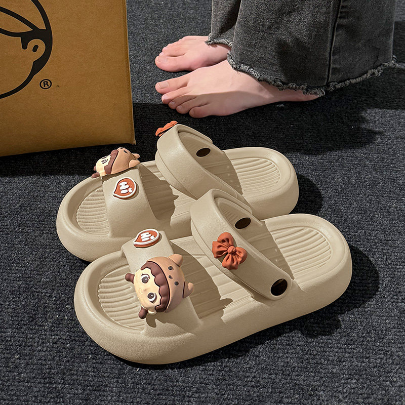 可爱厚底凉鞋女夏季户外穿2025新款绝美不累脚小时尚配裙子凉拖鞋