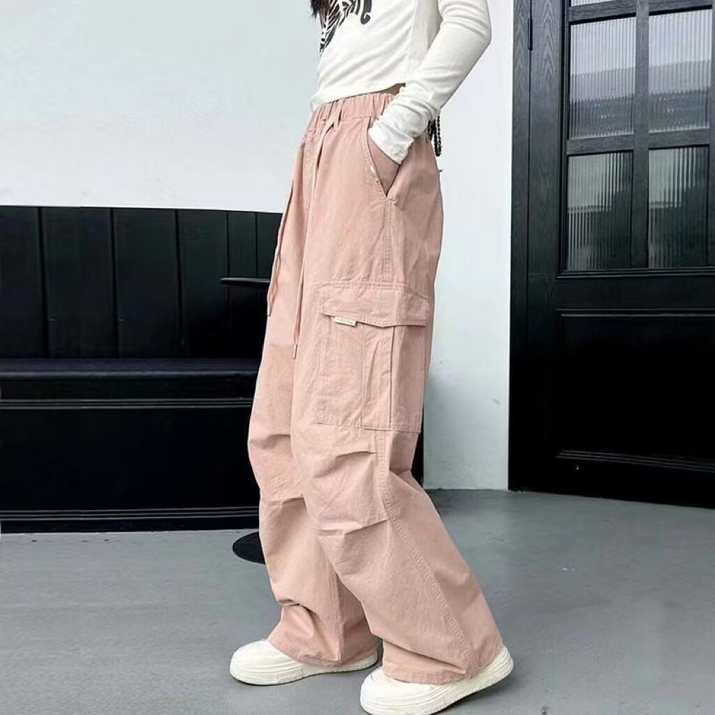 女童裤子夏季2026薄款中大童工装裤春秋儿童女孩休闲宽松长裤夏装