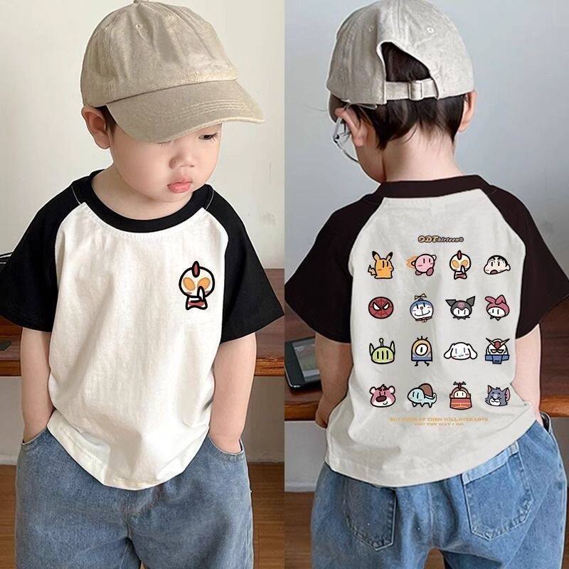 2026夏季新款童装男童短袖奥特曼T恤男孩卡通半袖洋气男宝宝上衣