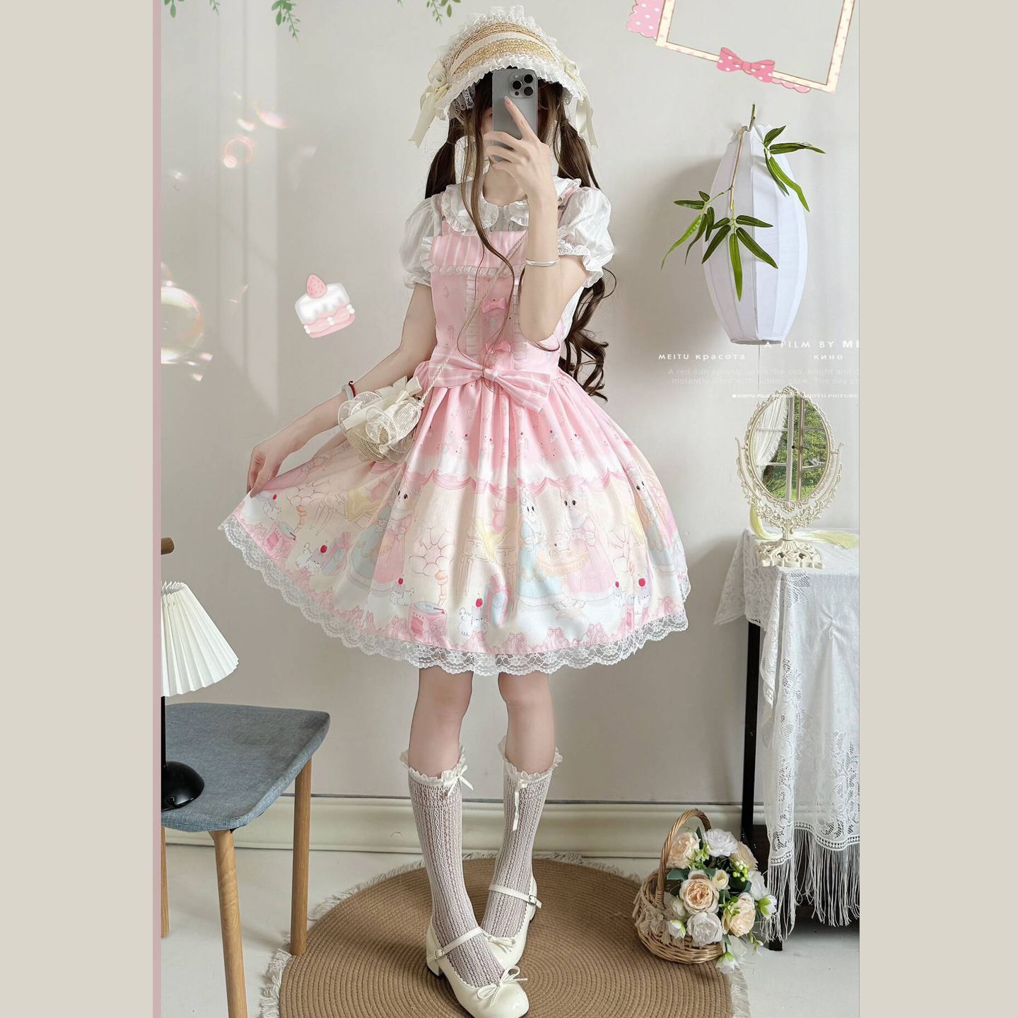 糖小糖原创猫猫下午茶全款lolita裙正品jsk背带洛丽塔连衣裙萝莉