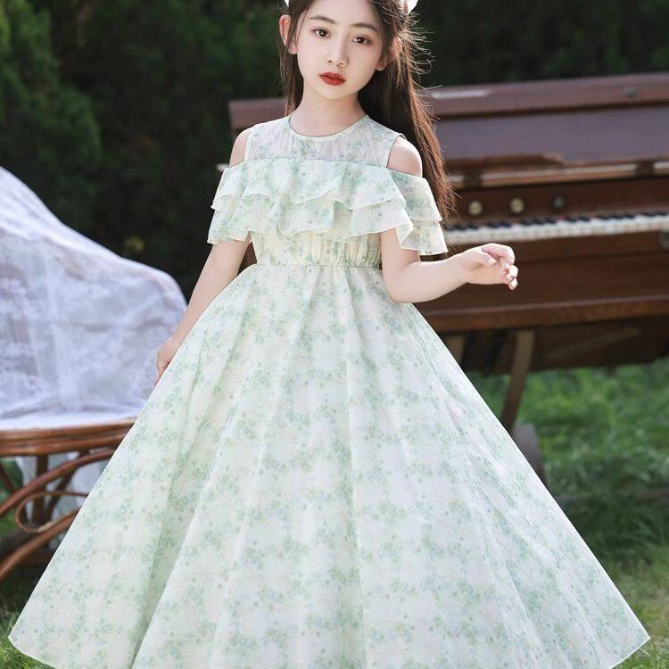 女童夏装连衣裙小女孩公主裙2026新款洋气童装女大童夏裙女连衣裙