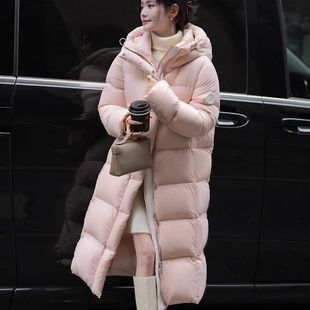 【国货正品】新款大被子宽松显瘦中长款加厚白鸭绒羽绒服女装外套