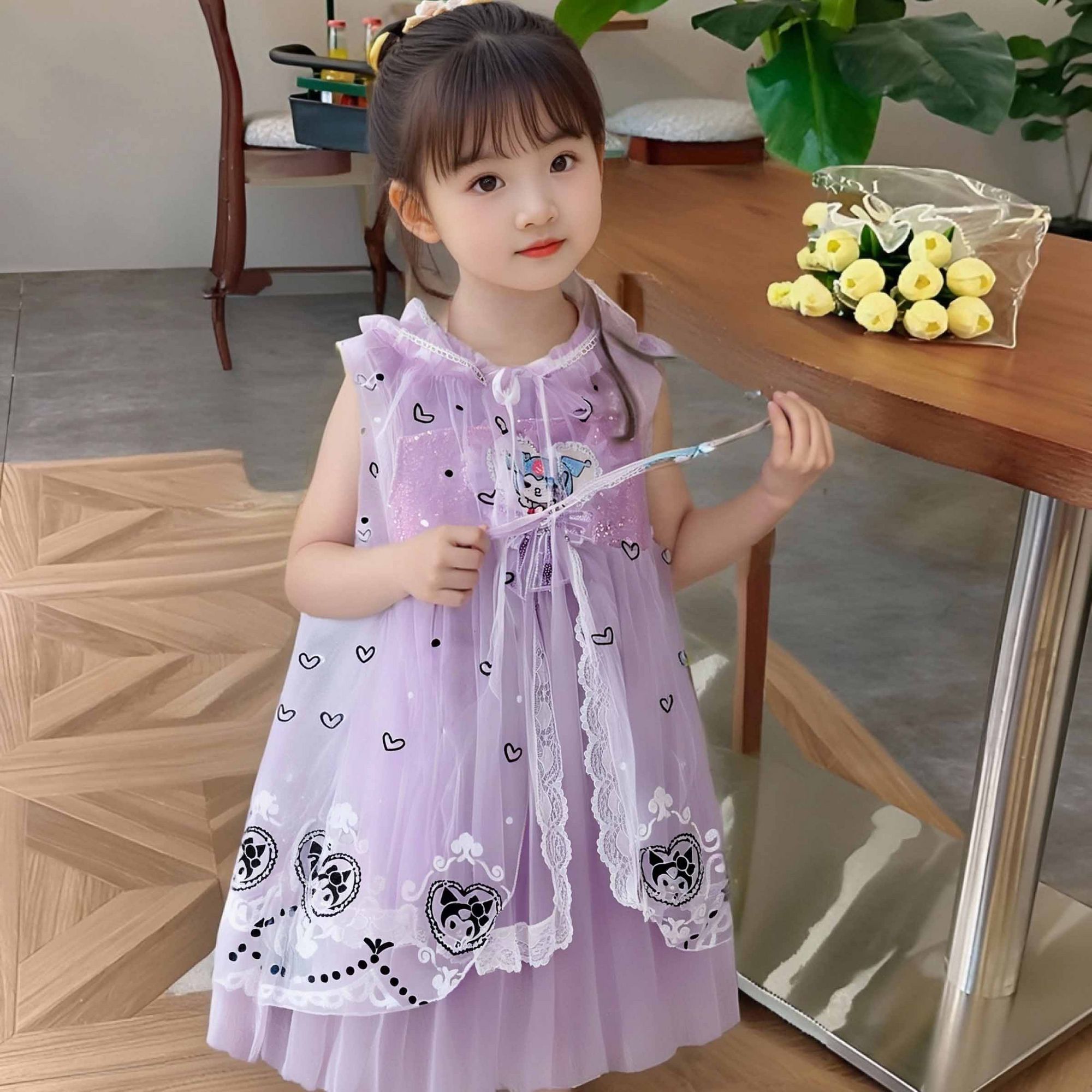 女童宝宝连衣裙夏季2026新款洋气库洛米裙子儿童公主爆款连身裙