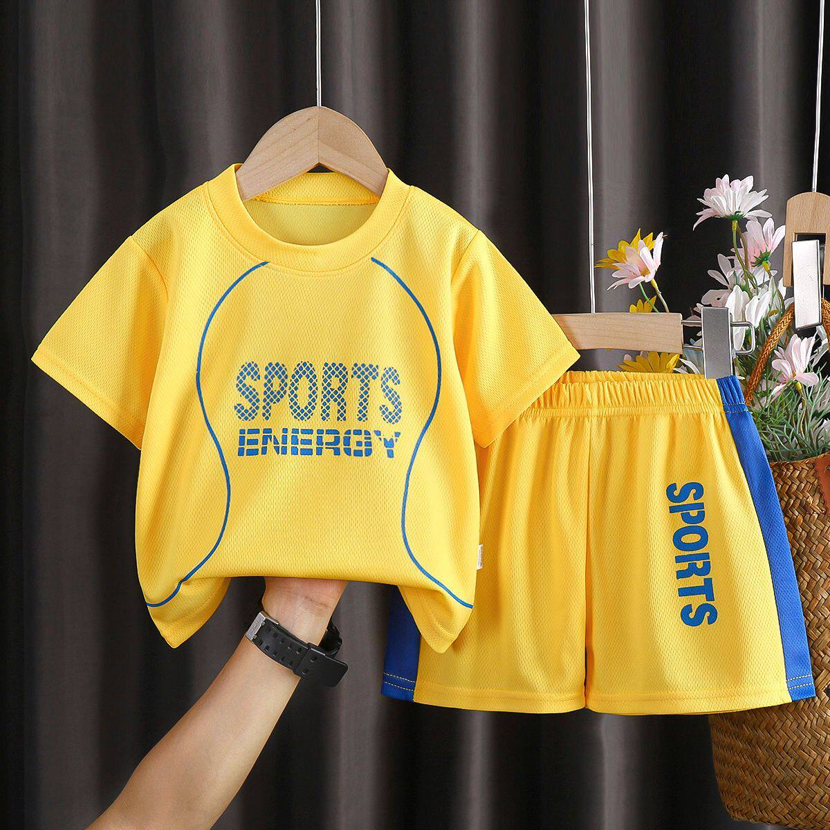 儿童篮球服短袖套装夏季运动套装男童女童速干衣中大童球衣两件套