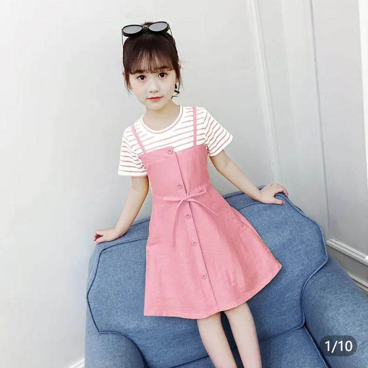 童装连衣裙新款2023新款洋气女孩公主裙小孩儿童夏季连衣裙女童裙