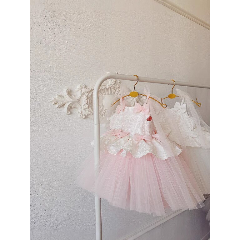 新款儿童礼服婴幼童套装连衣裙女孩生日网纱公主晚礼服女童公主裙