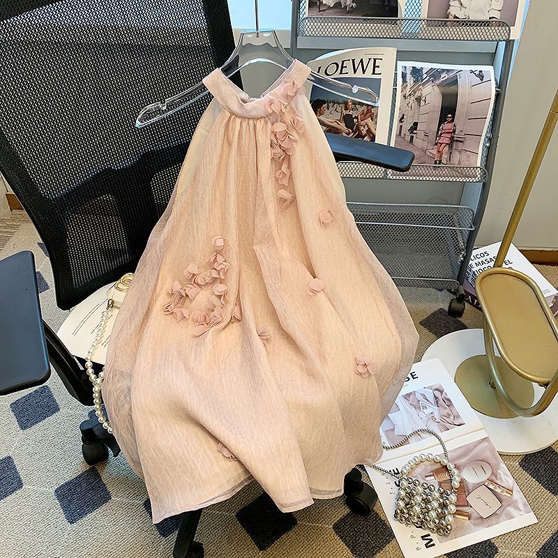 女童连衣裙夏装2026新款洋气女孩裙子女大童吊带裙儿童夏季公主裙