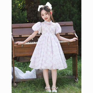女童旗袍连衣裙夏季2026新款儿童洋气夏装女孩夏款公主裙夏天裙子