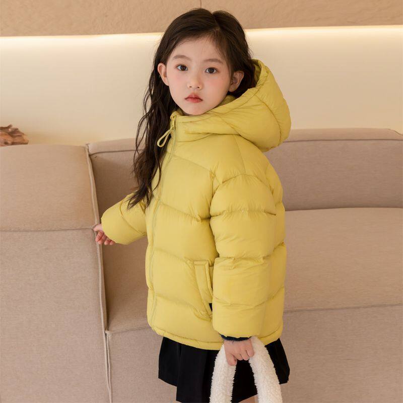 2026新款白鸭绒短款洋气加厚宝宝儿童羽绒服男童女童中大童冬装