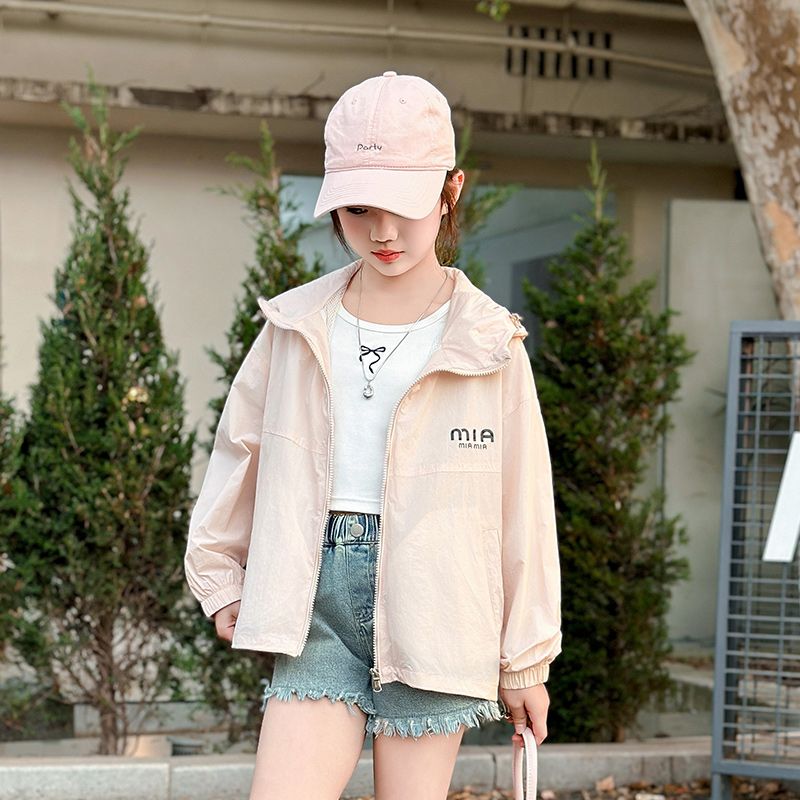 女童外套轻薄防晒服夏装2026新款女大童防晒衣儿童空调衫夏季上衣