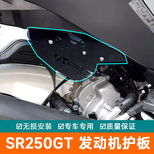 适用隆鑫无极SR250GT装饰罩后轮线束遮挡护板发动机装饰配件改装