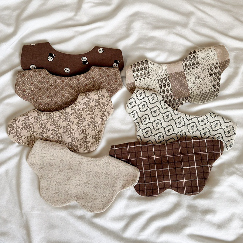 韩版A类纯棉婴幼儿小围嘴宝宝口水巾双面围兜0-3月新生儿防吐奶,婴童用品,小围嘴,淘宝优惠券,粉丝福利购,淘宝优惠卷