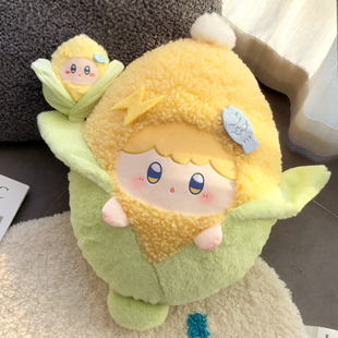 可爱软软糯糯甜玉米公仔布娃娃大抱枕玉米毛绒玩具玩偶生日礼物女