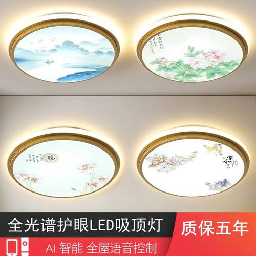 LED吸顶灯简约现代客厅卧室房间书房餐厅阳台新中式2026新款灯具