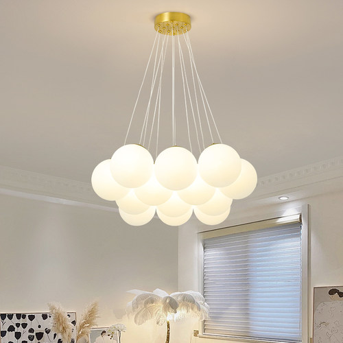 法式轻奢吊灯简约现代客厅主卧室餐厅房间灯2025新款温馨艺术灯具