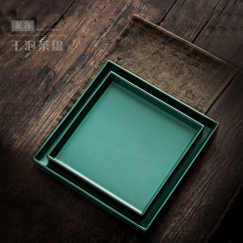 尚岩正方形复古小号壶承功夫茶具