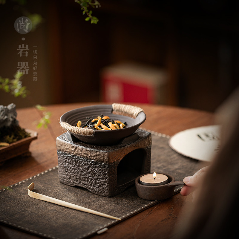 老岩泥无釉烤茶炉烤茶碟围炉煮茶器家用粗陶温茶器熏香炒茶醒茶炉,餐饮具,煮茶炉,淘宝优惠券,粉丝福利购,淘宝优惠卷