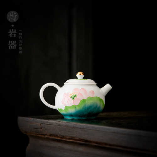 尚岩手绘陶瓷茶壶功夫泡茶器