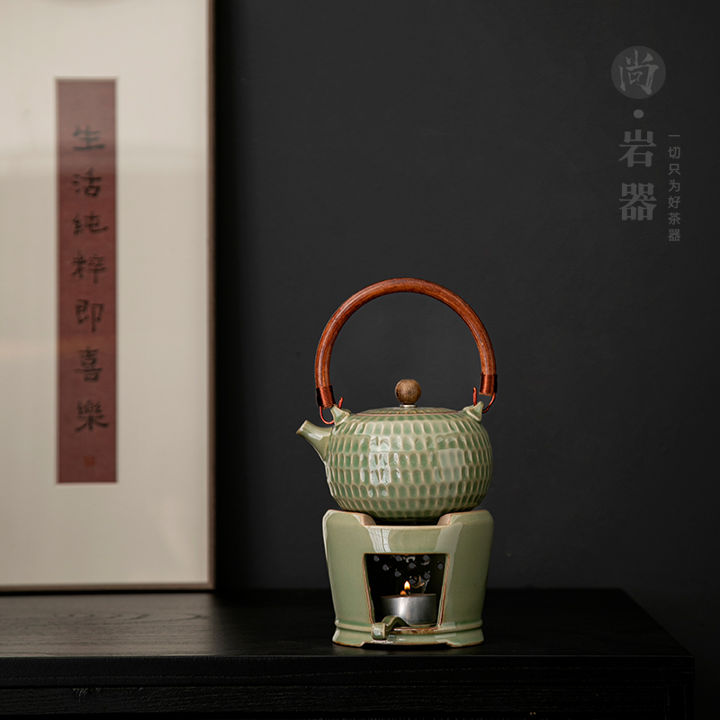 家用大容量提梁壶复古陶瓷泡茶壶