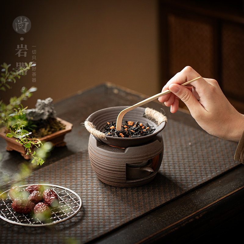 粗陶无釉炒茶烤茶炉家用陶瓷蜡烛底座茶叶提香器中式熏香炉焙茶炉,餐饮具,煮茶炉,淘宝优惠券,粉丝福利购,淘宝优惠卷
