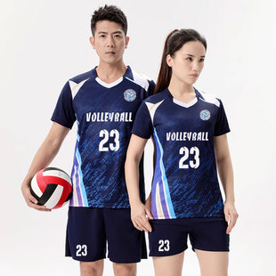 排球服定制套装男女短袖比赛队服学生体考训练服儿童速干气排球服