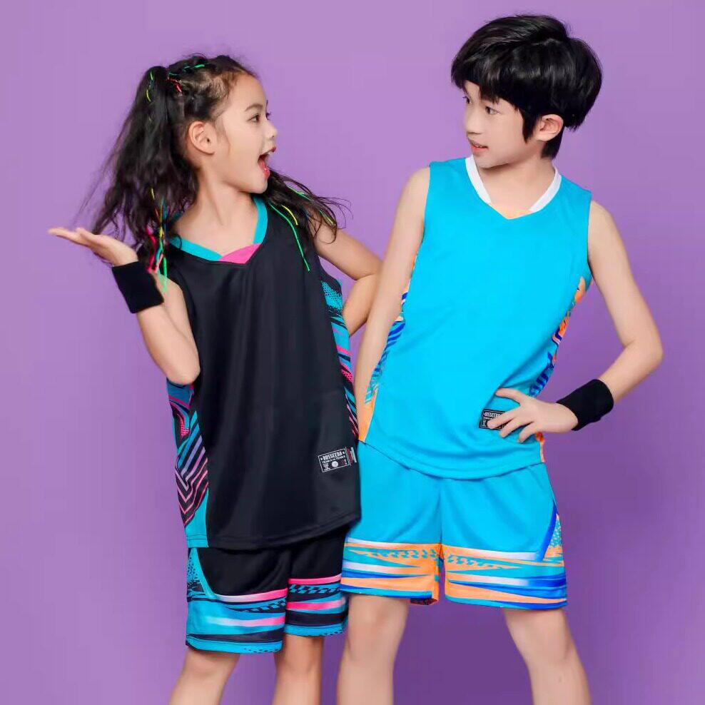 儿童篮球服套装男女中小学生运动服比赛训练队服定制团购速干背心