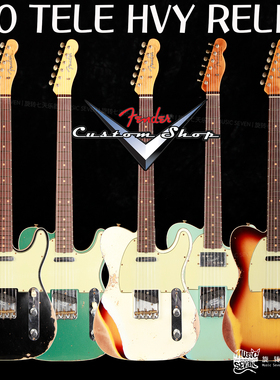 Fender Customshop LTD 60 Tele Heavy Relic 套色做旧 电吉他