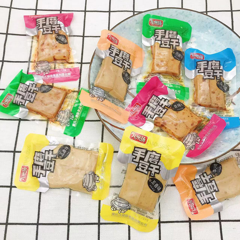 九州扬手磨豆干 五香 香辣 牛汁办公室零食豆腐干 茶干