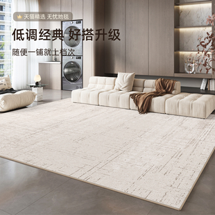 客厅地毯2025新款轻奢高级感免洗可擦床边毯家用房间卧室隔音地垫