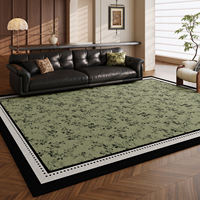 Carpet living room 2026 New style French retro sofa, coffee table, floor mat, home green maintenance-free thickened bedside blanket thumbnail 4