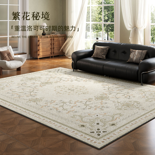 免洗可擦法式 地毯客厅2025新款 沙发茶几地垫家用复古床边毯高级感