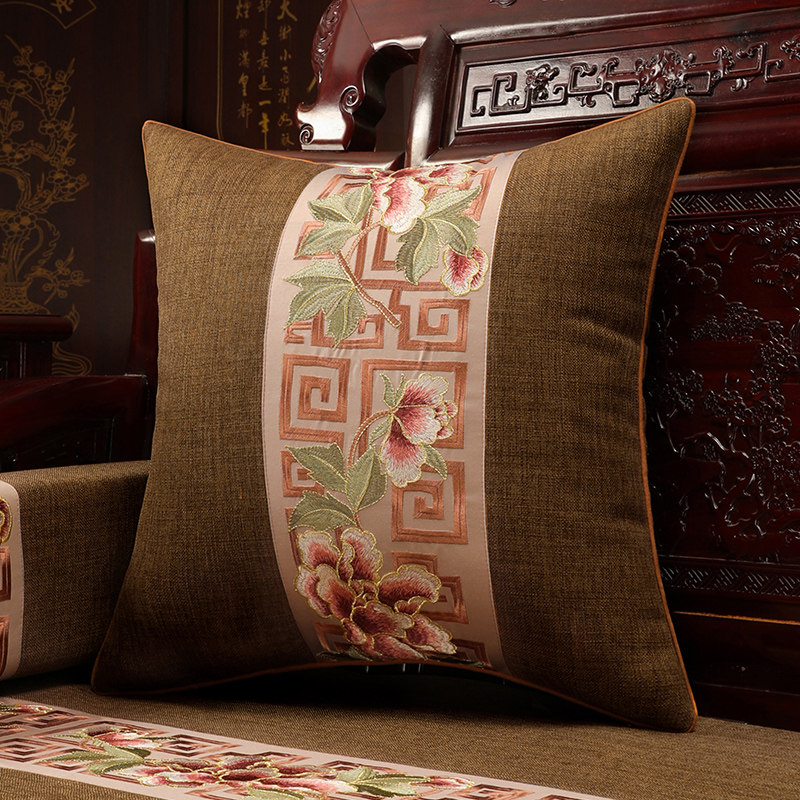 中式红木沙发坐垫实木家具罗汉床 垫加厚防滑木头沙发垫套定制i.