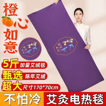 艾灸热敷毯子电加热全身通用艾绒包床垫官方旗舰店正品艾草电热毯
