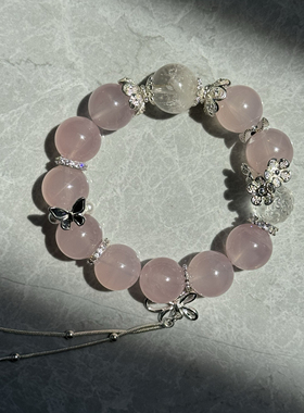 原创半盆雪霜发雪花幽灵六芒星果冻马粉14.5mm白水绣球珠【H213】