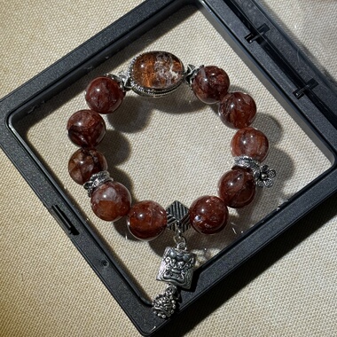 原创幽灵魔盒+满矿牛血红胶花15.3mm滋养美容舒缓【H279】