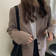 Real shot real price ~ Korean autumn ins versatile simple suit coat~