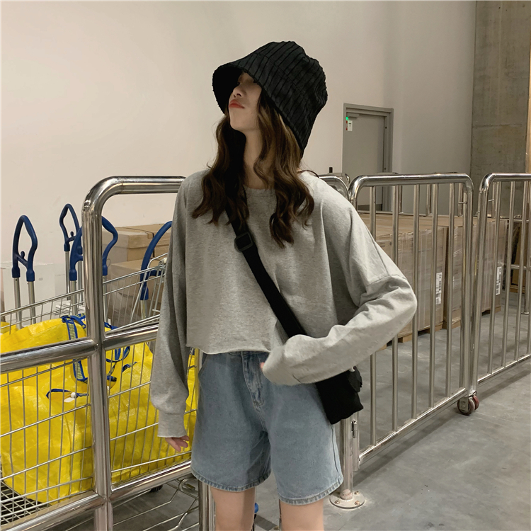 Real price ~ Hong Kong Style relaxed short back printed sunscreen T-shirt ~ tested