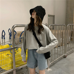 Real price ~ Hong Kong Style relaxed short back printed sunscreen T-shirt ~ tested