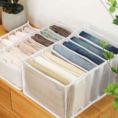 Box Stacking Pants Drawer Divider Can Washed Home Organizer